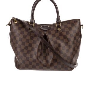Louis Vuitton Dark Brown Checkered Shoulder Bag
